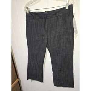 Attention Modern Fit Mid-rise Easy-fit Women's Gray Cropped Pants Size 6 NWT